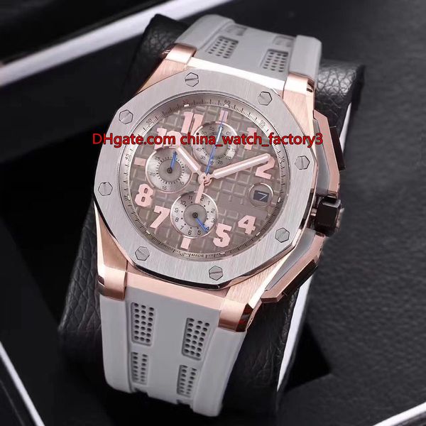 7 color luxury watch n8 version 44mm offshore 26210oi.oo.a109cr.01 18k rose gold vk quartz chronograph workin mens watches, Slivery;brown 
7 color luxury watch n8 version 44mm offshore 26210oi.oo.a109cr.01 18k rose gold vk quartz chronograph workin mens watches, Slivery;brown