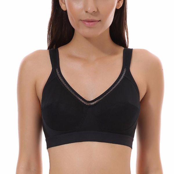 gym clothing womens sports bra high support performance fitness quik dry underwear wireless classic solid 32 34 36 38 b c d dd, White;black
gym clothing womens sports bra high support performance fitness quik dry underwear wireless classic solid 32 34 36 38 b c d dd, White;black