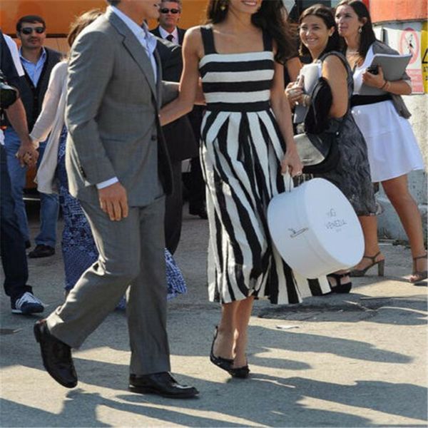 casual dresses vintage sundress women summer midi fit and flare backless black white striped print beach dress vestidos female, Black;gray
casual dresses vintage sundress women summer midi fit and flare backless black white striped print beach dress vestidos female, Black;gray