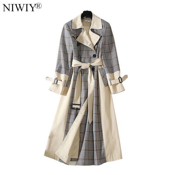 women's trench coats celebrity style plaid long coat women pattern joint lace-up sleeve abrigos mujer invierno 2021 d8030, Tan;black
women's trench coats celebrity style plaid long coat women pattern joint lace-up sleeve abrigos mujer invierno 2021 d8030, Tan;black