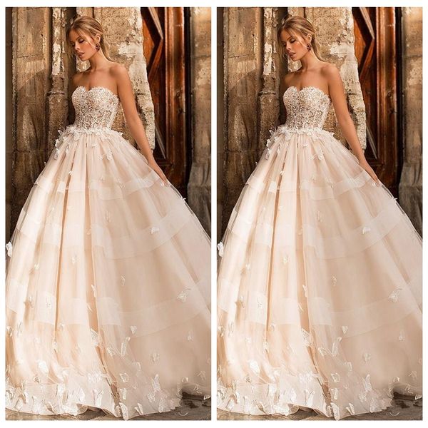 princess lace appliques a-line wedding dresses with butterfly adorned bridal gowns sweetheart formal robe de marriage 2021 custom formal, White
princess lace appliques a-line wedding dresses with butterfly adorned bridal gowns sweetheart formal robe de marriage 2021 custom formal, White