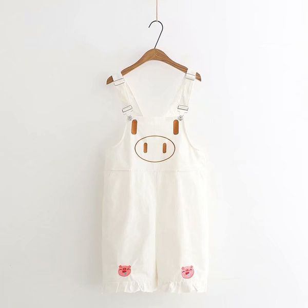 summer new small fresh sweet lovely piggy embroidery loose wild simple bib pants shorts woman, White;black
summer new small fresh sweet lovely piggy embroidery loose wild simple bib pants shorts woman, White;black