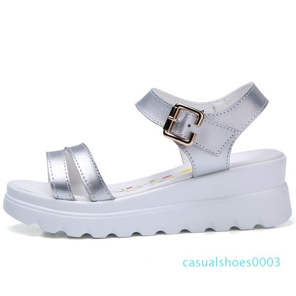 genuine leather women platform beach sandals shoes ladies flats sneakers sliver white flip flop shoe summer mid heel footwear c03, Black
genuine leather women platform beach sandals shoes ladies flats sneakers sliver white flip flop shoe summer mid heel footwear c03, Black