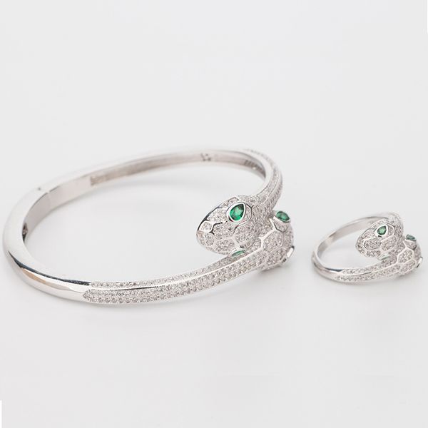 natural emerald wedding jewelry sterling silver woman elasticity animal bangle snake two 2 head open bracelets, Black
natural emerald wedding jewelry sterling silver woman elasticity animal bangle snake two 2 head open bracelets, Black