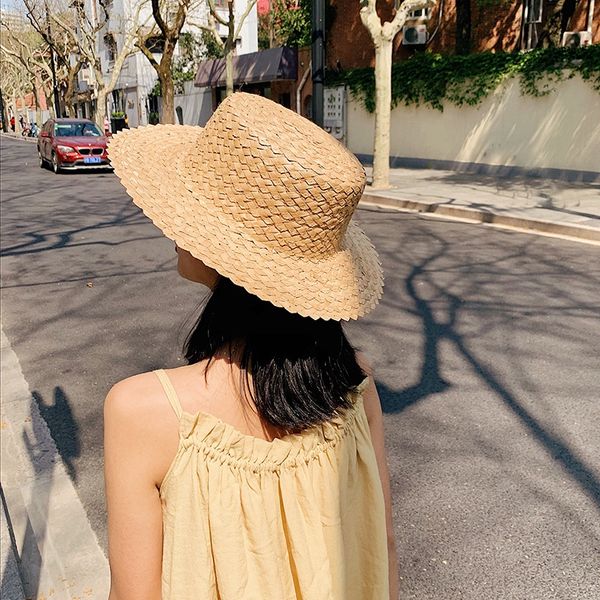 straw female hipster sunscreen cap cap sunshade flat beach flat hat children's fashionable all-match hat summer sunshade, Blue;gray
straw female hipster sunscreen cap cap sunshade flat beach flat hat children's fashionable all-match hat summer sunshade, Blue;gray
