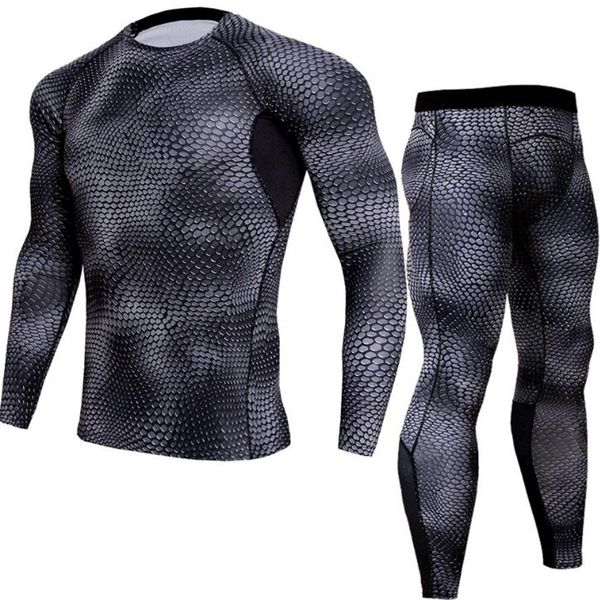 2018 fitness tight suit men long sleeve shirt +pant men's set compression clothing quick dry men's exercise pants, Gray
2018 fitness tight suit men long sleeve shirt +pant men's set compression clothing quick dry men's exercise pants, Gray