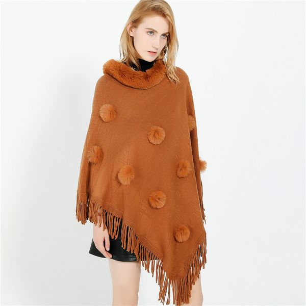 new designer cashmere women winter scarf shawls stoles poncho with faux fur pompom blanket capes cardigans ll181212
new designer cashmere women winter scarf shawls stoles poncho with faux fur pompom blanket capes cardigans ll181212