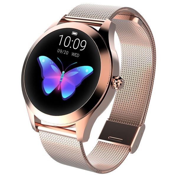 winsun ip68 waterproof smart watch women lovely bracelet heart rate monitor sleep monitoring smartwatch connect ios android kw10 band
