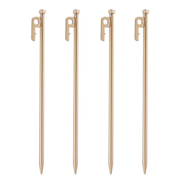 4 Pcs Heavy Duty Tent Pegs Ground Nail Stake Camping Awning Sun Shelter Stake