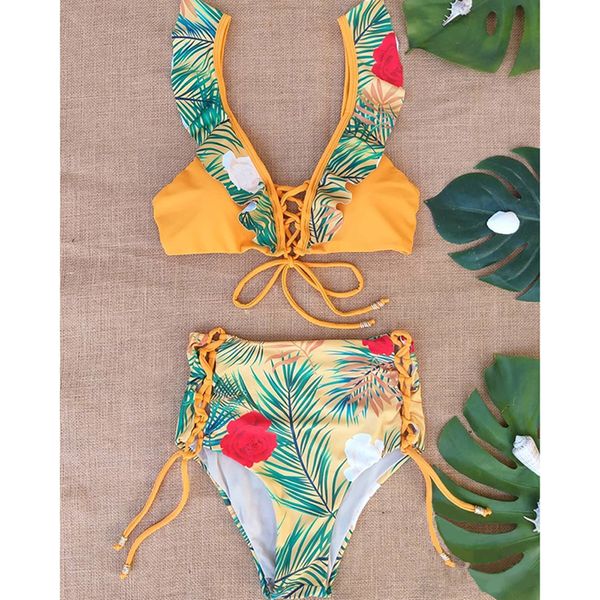 2020 bikinis women swimwear stripe biquini female high waist bathing suits beach wear ruffle swimsuit female
2020 bikinis women swimwear stripe biquini female high waist bathing suits beach wear ruffle swimsuit female