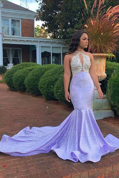 lilac velvet mermaid prom dresses backless halter african lace appliques evening gown black girl formal party dress
lilac velvet mermaid prom dresses backless halter african lace appliques evening gown black girl formal party dress