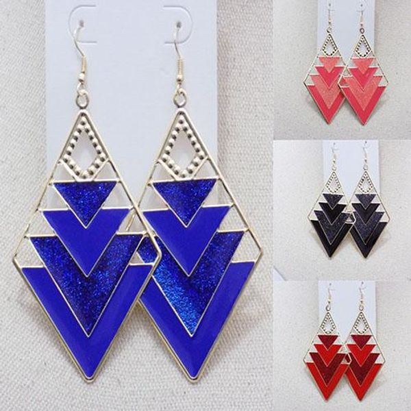 women's triangle fir shape drop ethnic style dangle hook earrings party jewelry, Silver
women's triangle fir shape drop ethnic style dangle hook earrings party jewelry, Silver