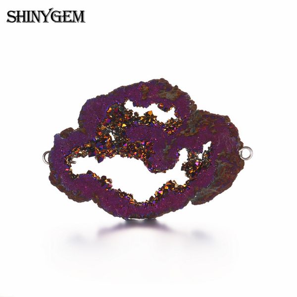shinygem natural crystal pendant connector irregular druzy natural stone pendant charms for jewelry making christmas charms, Silver
shinygem natural crystal pendant connector irregular druzy natural stone pendant charms for jewelry making christmas charms, Silver
