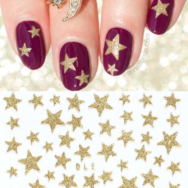 3d nail little starlet stickers glitter shiny decoration decal diy transfer adhesive colorful nail tips tattoo manicuring 1pc, Black
3d nail little starlet stickers glitter shiny decoration decal diy transfer adhesive colorful nail tips tattoo manicuring 1pc, Black