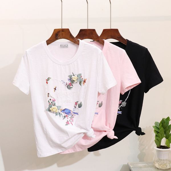 fashion spring summer women t-shirt beading letter flower short sleeve t shirt women harajuku fashion white tee shirt femme
fashion spring summer women t-shirt beading letter flower short sleeve t shirt women harajuku fashion white tee shirt femme