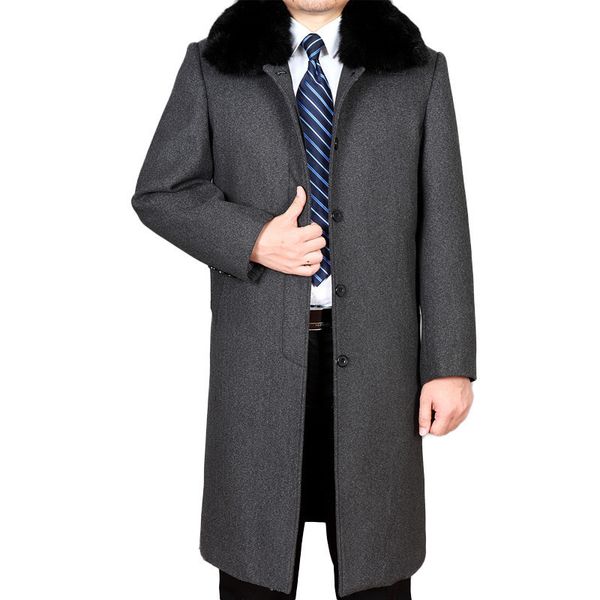 men's wool & blends coat warm mens winter windbreaker jacket thick rex fur collar coats abrigo hombre 4xl jackets wxf496, Black
men's wool & blends coat warm mens winter windbreaker jacket thick rex fur collar coats abrigo hombre 4xl jackets wxf496, Black