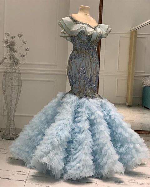 real picture luxury sky blue crystal beaded mermaid prom dresses vintage sequined evening gown arabic dubai plus size formal prom party gown, Black
real picture luxury sky blue crystal beaded mermaid prom dresses vintage sequined evening gown arabic dubai plus size formal prom party gown, Black