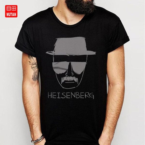 heisenberg t shirt, White;black