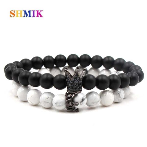 2020 new poshfeel 2pcs/set loves bracelet couple crown queen charm stone beads bracelets for women and men jewelry gift, Red;blue
2020 new poshfeel 2pcs/set loves bracelet couple crown queen charm stone beads bracelets for women and men jewelry gift, Red;blue