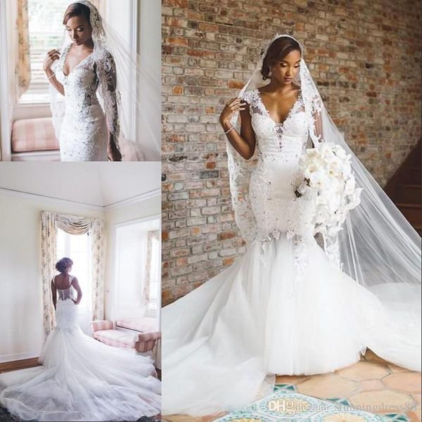new arabic african wedding dresses 2020 trumpet cap short sleeves 3d flowers applique with long train wedding bridal gowns plus size, White
new arabic african wedding dresses 2020 trumpet cap short sleeves 3d flowers applique with long train wedding bridal gowns plus size, White