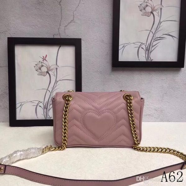 women's classic leather heart-shaped gold chain 2018 new wave pattern lady handbag shoulder messenger bag messenger 446744
women's classic leather heart-shaped gold chain 2018 new wave pattern lady handbag shoulder messenger bag messenger 446744