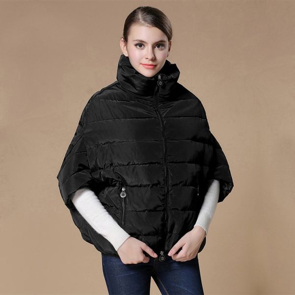 women bat sleeve short coat 2017 winter warm turtleneck slim duck down parkas lady's velvet-padded long sleeve outerwear coat, Black
women bat sleeve short coat 2017 winter warm turtleneck slim duck down parkas lady's velvet-padded long sleeve outerwear coat, Black