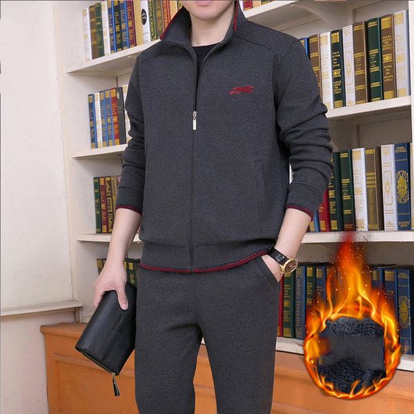 autumn and winter warm men's comprehensive training sportswear fitness running clothes sporting jacket pants 2 men sports suit, White;black
autumn and winter warm men's comprehensive training sportswear fitness running clothes sporting jacket pants 2 men sports suit, White;black