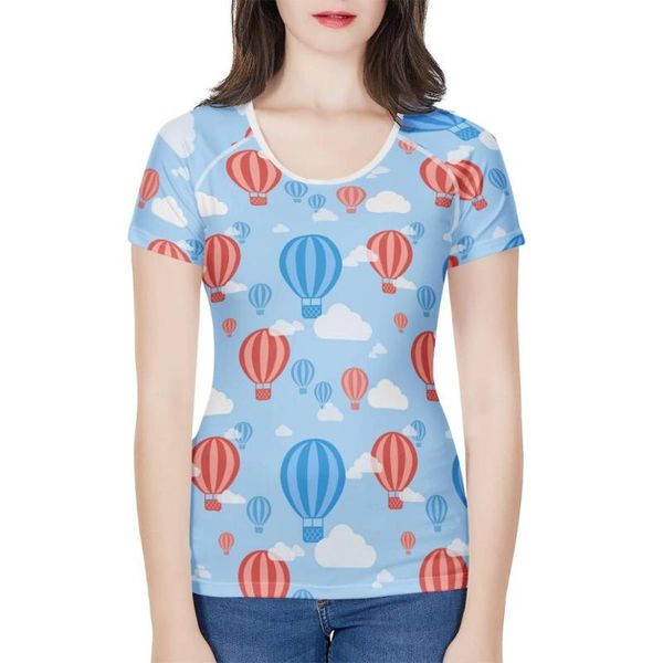 nopersonality hot air balloon печати топы tee летом с коротким рукавом для женщин красочные женщины t shirt breathble ladies tshirts l / xl, White
nopersonality hot air balloon печати топы tee летом с коротким рукавом для женщин красочные женщины t shirt breathble ladies tshirts l / xl, White