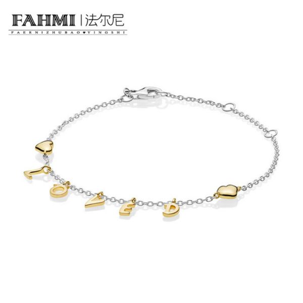 fahmi 100%925 sterling silver charming new shine loved script bracelet 2019 valentine's day gift ladies original fashion jewelry 567804, Black
fahmi 100%925 sterling silver charming new shine loved script bracelet 2019 valentine's day gift ladies original fashion jewelry 567804, Black