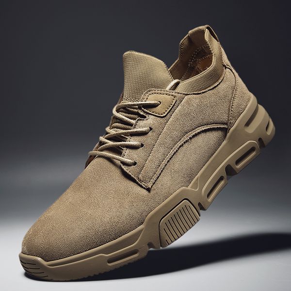men genuine leather casual shoes men loafers suede shoes breathable outdoor youthful sneakers, Black
men genuine leather casual shoes men loafers suede shoes breathable outdoor youthful sneakers, Black