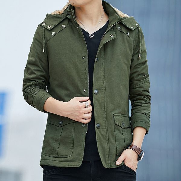 feitong men's autumn winter casual jackets pure color jacket button outwear coat winter jacket warmer plus size#g35, Black;brown
feitong men's autumn winter casual jackets pure color jacket button outwear coat winter jacket warmer plus size#g35, Black;brown