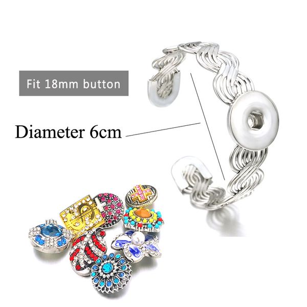 gold interchangeable 152 fashion metal bracelet ginger 18mm snap button charms bracelet&bangles for women jewelry gift, Golden;silver 
gold interchangeable 152 fashion metal bracelet ginger 18mm snap button charms bracelet&bangles for women jewelry gift, Golden;silver