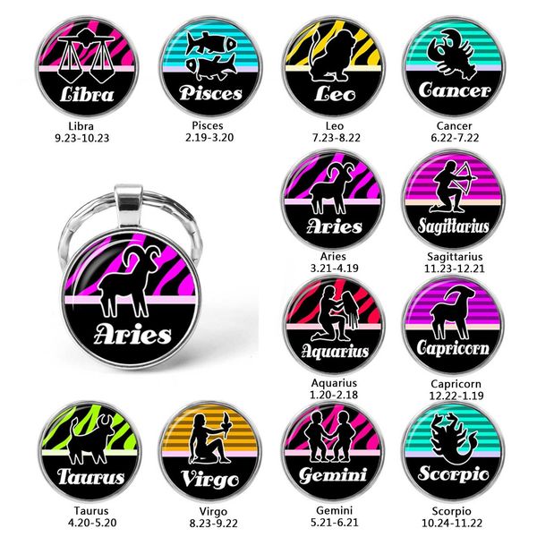 12 constellation aries gemini virgo leo libra sign zodiac pendant jewelry keychain keyring glass dome cabochon birthday gift, Slivery;golden
12 constellation aries gemini virgo leo libra sign zodiac pendant jewelry keychain keyring glass dome cabochon birthday gift, Slivery;golden