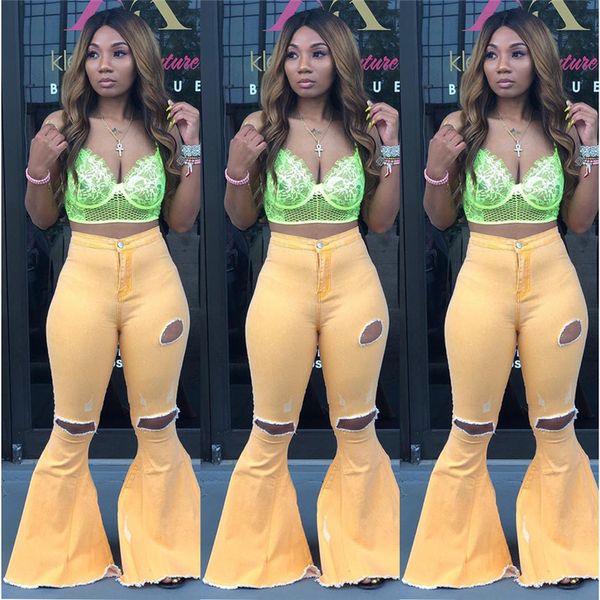 women flared selling fall jeans bodycon designer out ripped hollow clothing denim summer washed trouser streetwear 980 pants solid wudh, Black
women flared selling fall jeans bodycon designer out ripped hollow clothing denim summer washed trouser streetwear 980 pants solid wudh, Black