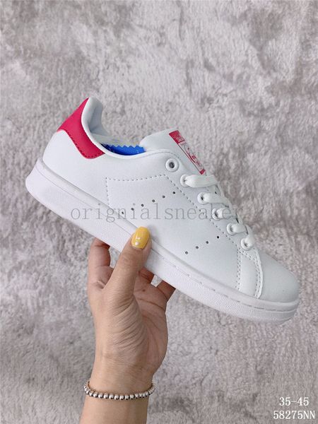 sneakers smith leather 36-45 casual black green women white blue red pink shoe mens stan fashion original men flats silver shoes ttlnj