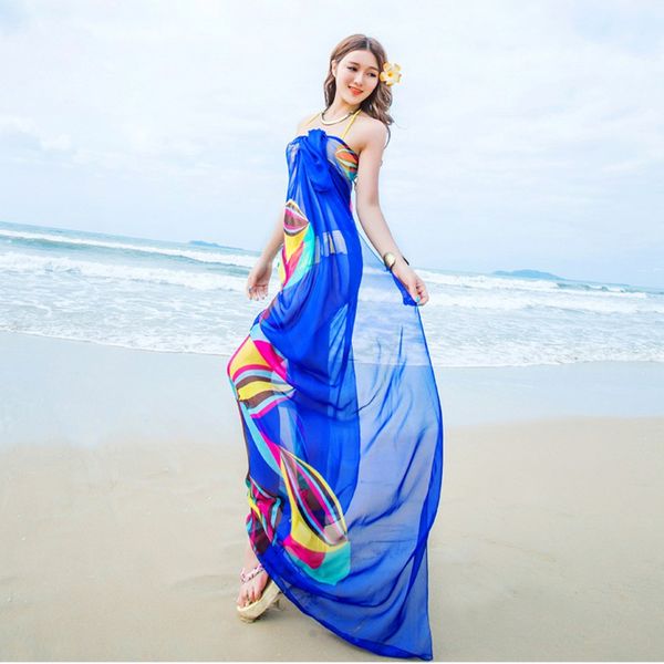 women chiffon beach scarves floral summer ladies bikini cover up beachwear warp tx01, Blue;gray
women chiffon beach scarves floral summer ladies bikini cover up beachwear warp tx01, Blue;gray