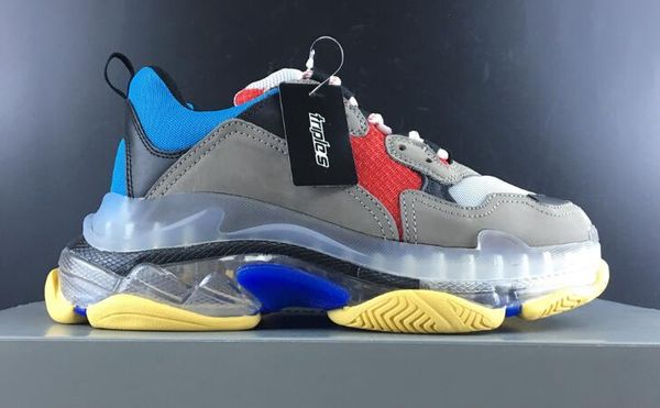 5a triple s clear sole trainers grey/blue/red color 541624 sports running shoes with original box size 35-45 dhl ing
5a triple s clear sole trainers grey/blue/red color 541624 sports running shoes with original box size 35-45 dhl ing