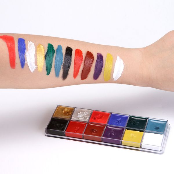 12 color oil colors paints art supplies halloween makeup oil body paint for kids diy dress up drama show waterproof paint brush
12 color oil colors paints art supplies halloween makeup oil body paint for kids diy dress up drama show waterproof paint brush