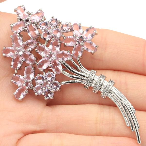 shecrown new arrival flowers shape pink kunzite gift for girls silver brooch 72x41mm, Slivery;golden
shecrown new arrival flowers shape pink kunzite gift for girls silver brooch 72x41mm, Slivery;golden