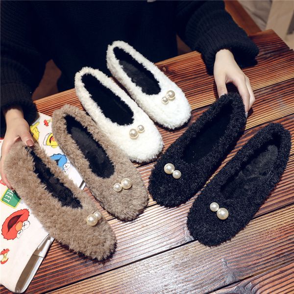 shallow mouth shoes woman flats loafers fur women's moccasins casual female sneakers round toe autumn modis dress new winter, Black
shallow mouth shoes woman flats loafers fur women's moccasins casual female sneakers round toe autumn modis dress new winter, Black