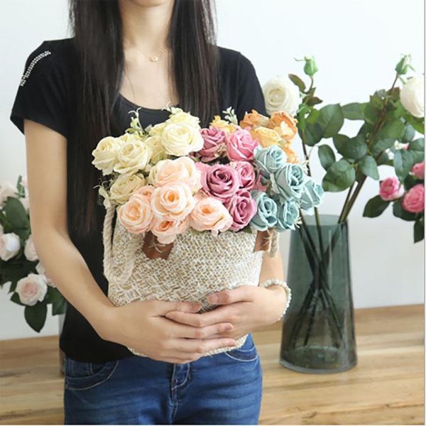 small artificial flower rose bouquet silk holding flower living room home decoration wedding decoration flower wall decoration
small artificial flower rose bouquet silk holding flower living room home decoration wedding decoration flower wall decoration