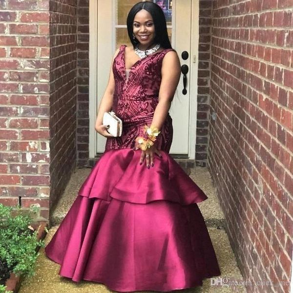 african plus size prom dresses v neck sequined appliques mermaid evening gowns sparkly satin tiered black girls party gowns vestidos
african plus size prom dresses v neck sequined appliques mermaid evening gowns sparkly satin tiered black girls party gowns vestidos