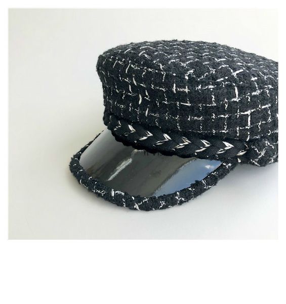 2018 new style women hat black white stripe tweed military hat flat knit winter cap female casual beret hat casquette, Blue;gray
2018 new style women hat black white stripe tweed military hat flat knit winter cap female casual beret hat casquette, Blue;gray