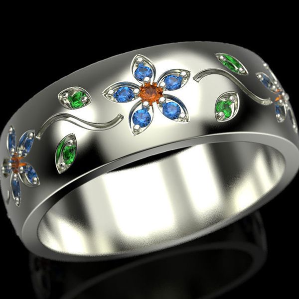 cluster rings bohemia silver color cute flower for women elegant colorful crystal zircon engagement ring wedding band jewelry d5m537, Golden;silver
cluster rings bohemia silver color cute flower for women elegant colorful crystal zircon engagement ring wedding band jewelry d5m537, Golden;silver