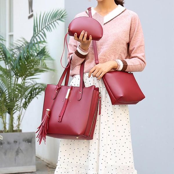 new 3pcs/sets women's bags luxury fashion women's solid color three-piece leather handbag multi-function clutch shoulder bag
new 3pcs/sets women's bags luxury fashion women's solid color three-piece leather handbag multi-function clutch shoulder bag