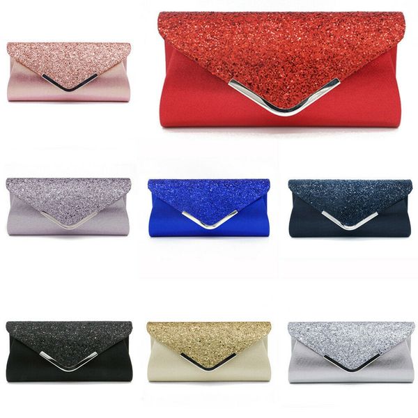 women ladies sequins clutch bag evening wedding party prom handbag purse glitter envelope clutch purse evening party bag gift, Red;black
women ladies sequins clutch bag evening wedding party prom handbag purse glitter envelope clutch purse evening party bag gift, Red;black