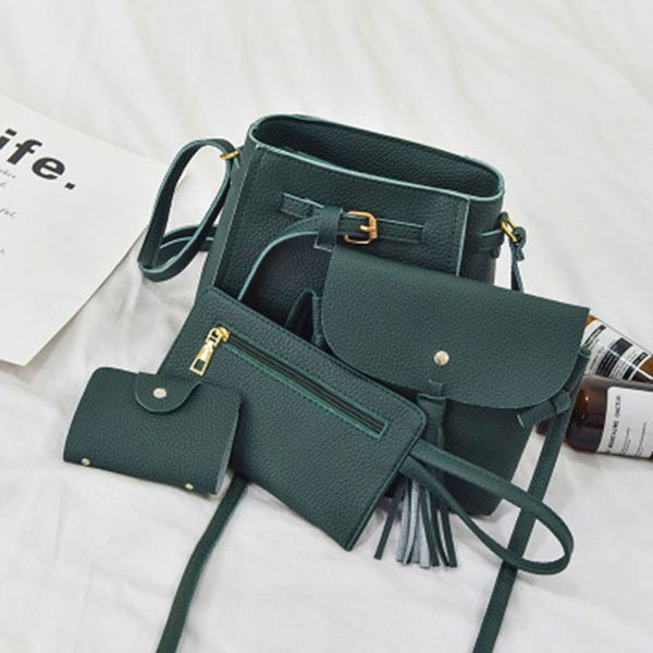 new four-piece mother and son package 2020 korean bucket tassel women's shoulder bag ladies messenger handphone purse wild
new four-piece mother and son package 2020 korean bucket tassel women's shoulder bag ladies messenger handphone purse wild