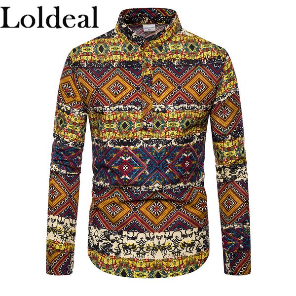 loldeal style casual shirt men printed chic stand collar long sleeve blouse camisa hawaiian shirts streetwear, White;black
loldeal style casual shirt men printed chic stand collar long sleeve blouse camisa hawaiian shirts streetwear, White;black