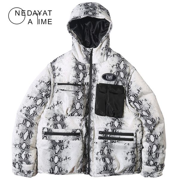 winter thick warm hooded jacket parka multi zipper pockets snake python skin print jacket parka men windbreaker streetwear coats, Black
winter thick warm hooded jacket parka multi zipper pockets snake python skin print jacket parka men windbreaker streetwear coats, Black