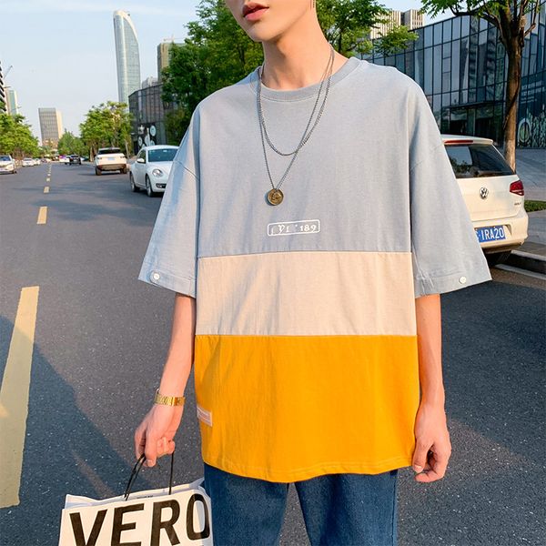 man's t-shirt 2020 men's short-sleeved t-shirt new summer loose upper clothes men's clothing oversize streetwear, White;black
man's t-shirt 2020 men's short-sleeved t-shirt new summer loose upper clothes men's clothing oversize streetwear, White;black